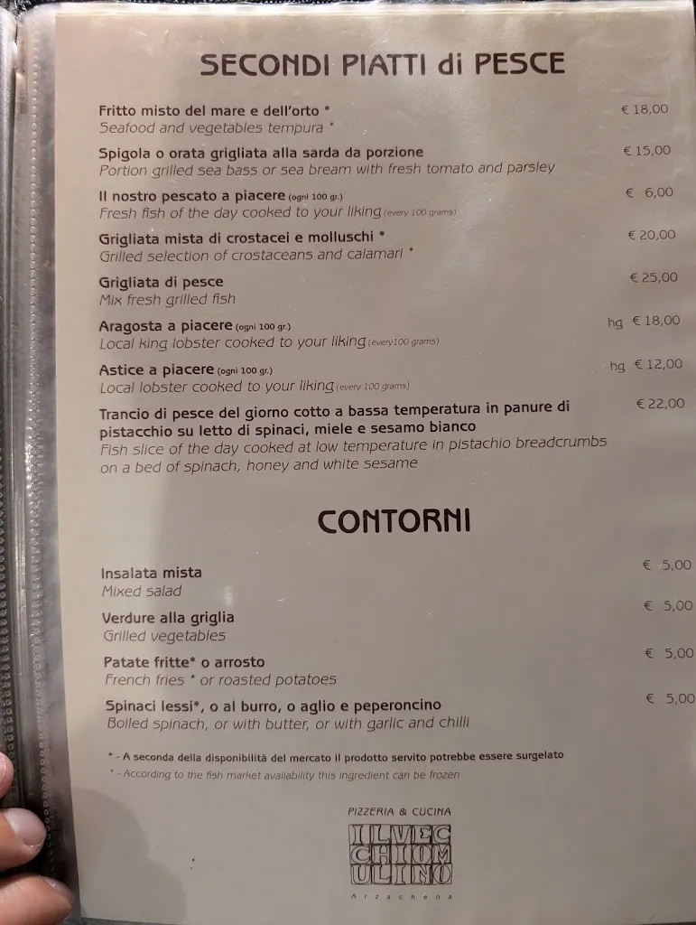 Menu_Il Vecchio Mulino_Arzachena_image_4