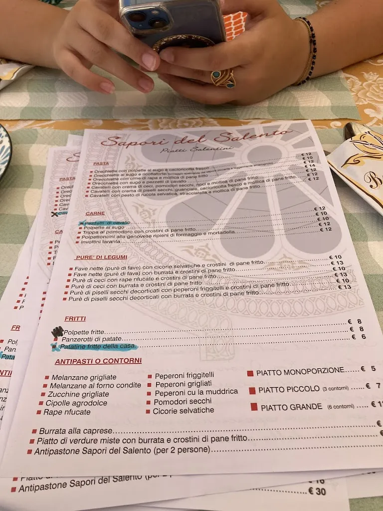 Menu_Trattoria santa caterina sapori del salento_Galatina_image_4