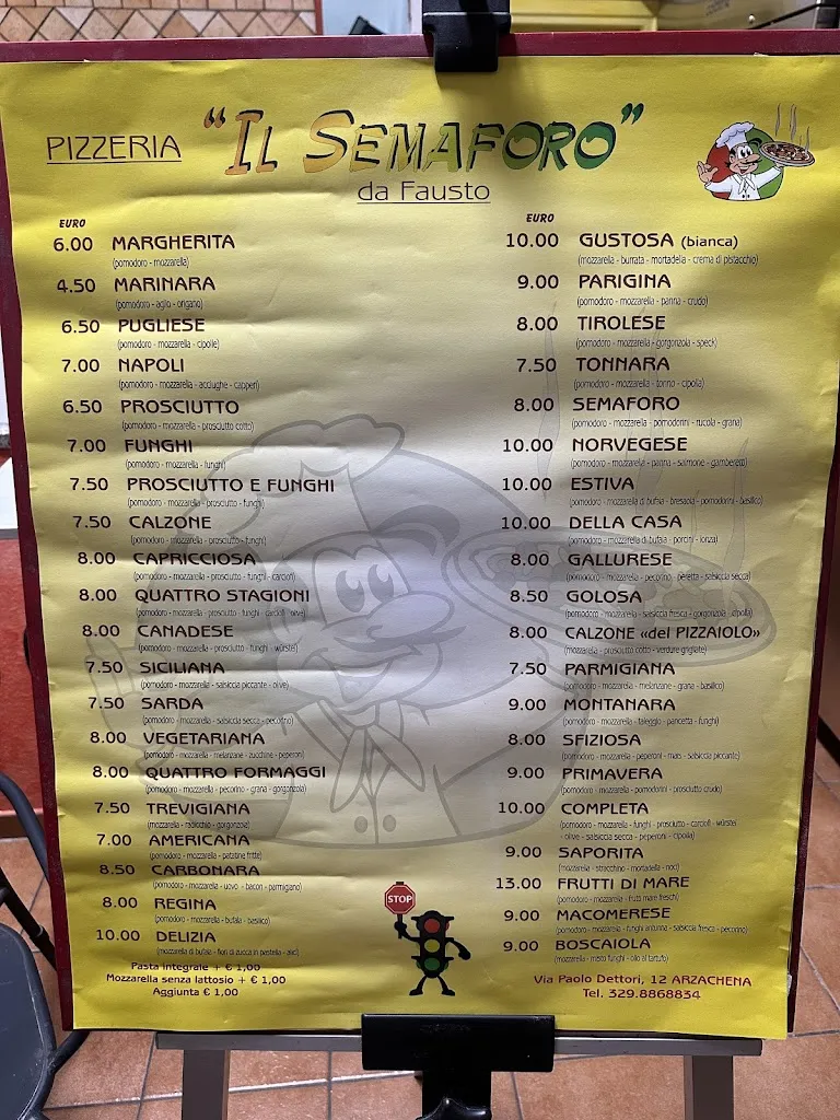 Menu_Il Semaforo Pizzeria D'asporto_Arzachena_image_1