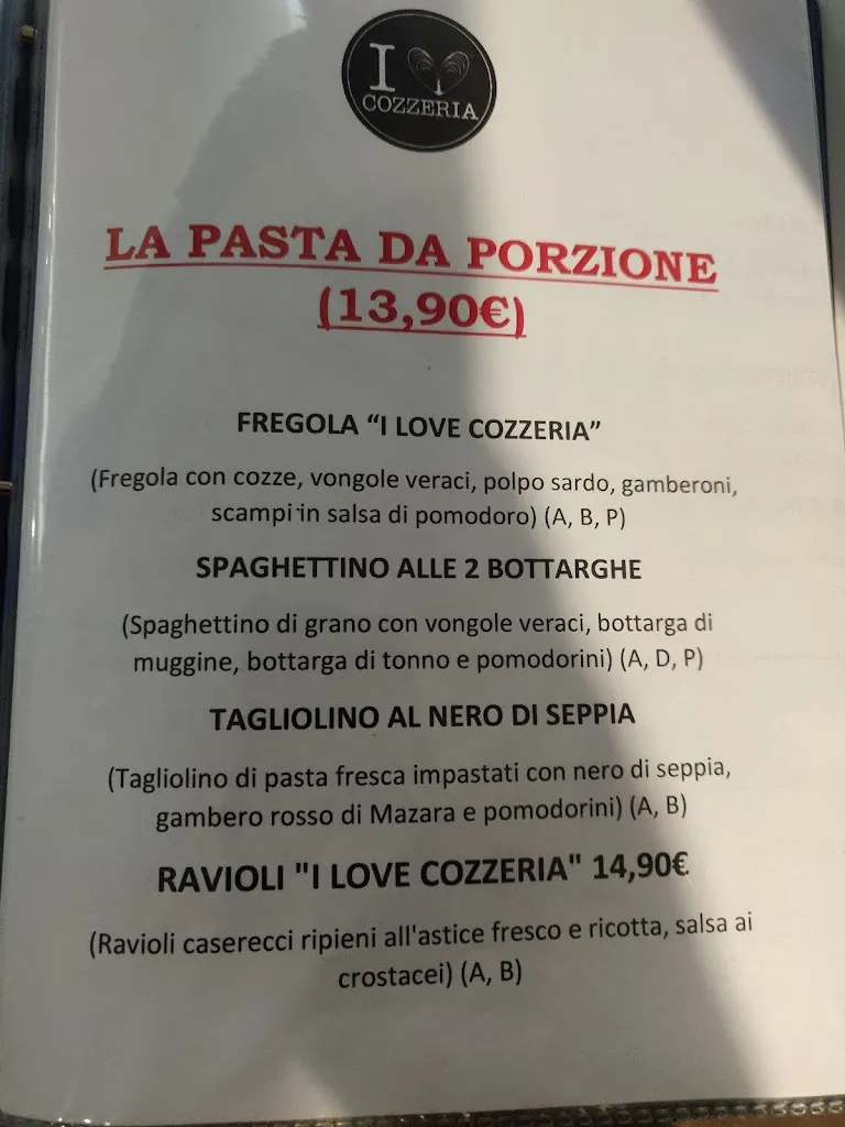 Menu_I LOVE COZZERIA Assemini_Assemini_image_1