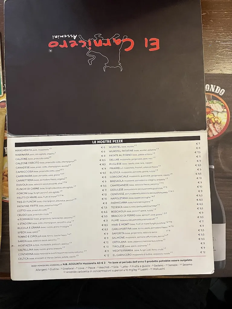 Menu_El Carnicero_Assemini_image_2