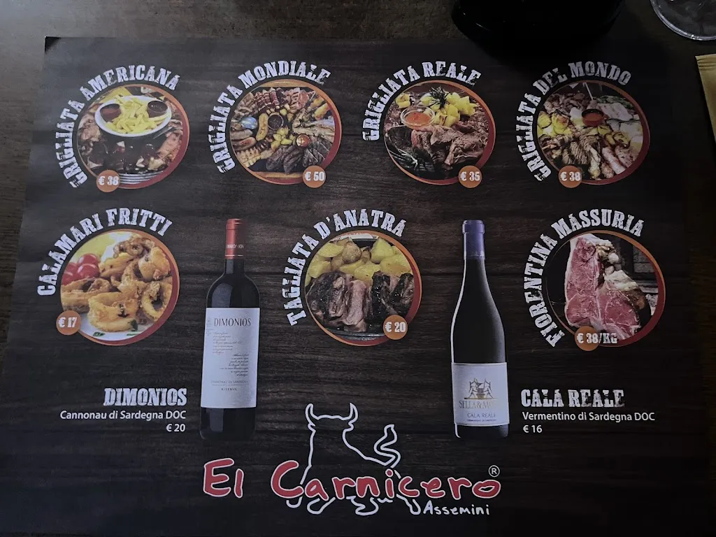Menu_El Carnicero_Assemini_image_4