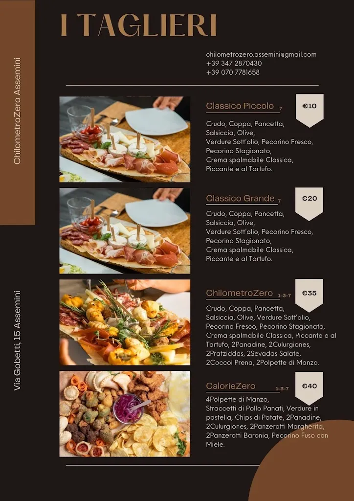 Menu_Chilometro ZERO Bar ristorante gelateria_Assemini_image_2