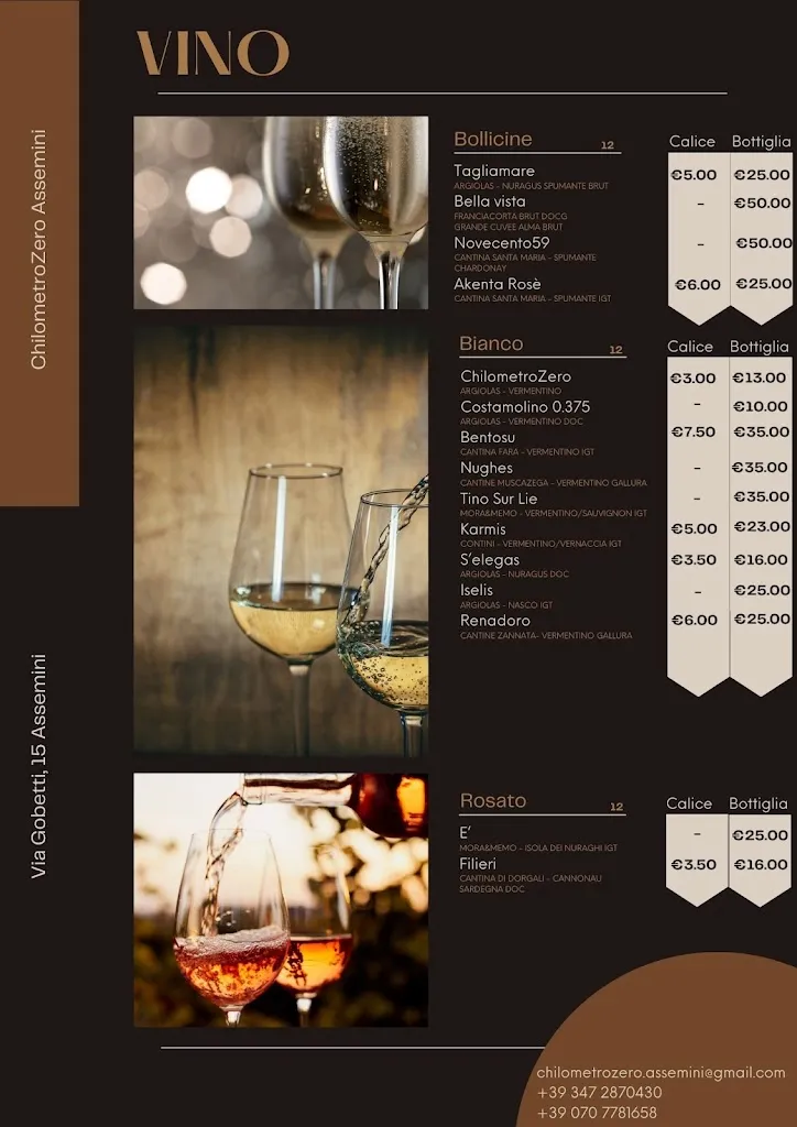 Menu_Chilometro ZERO Bar ristorante gelateria_Assemini_image_4