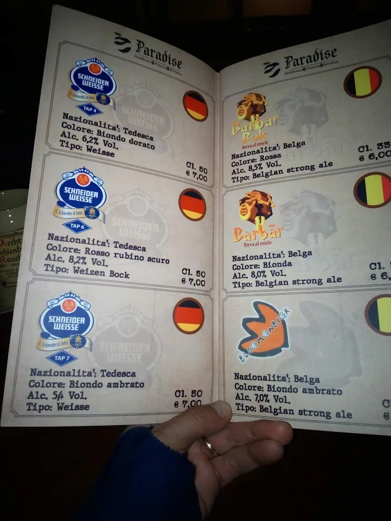 Menu_Paradise Pizza Grill & Beers_Assemini_image_1