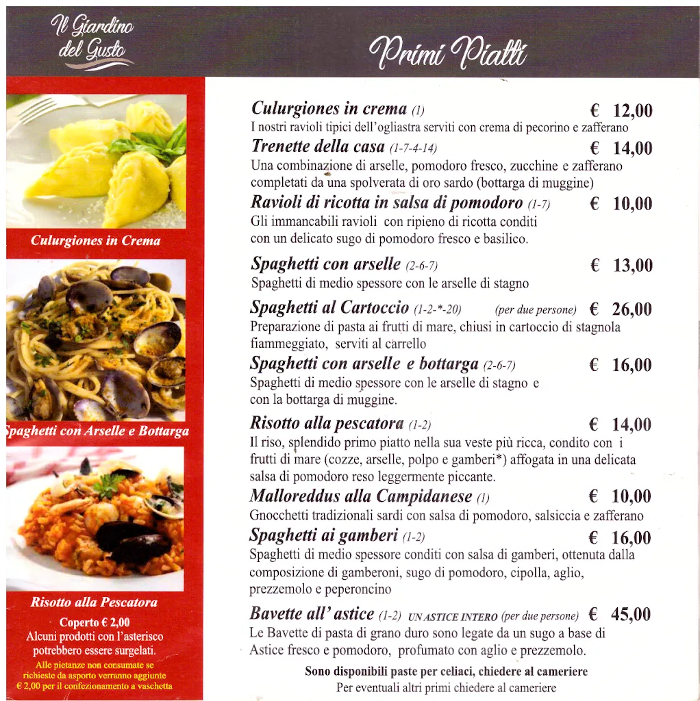 Menu_Il Giardino del Gusto Ristorante Pizzeria_Assemini_image_2