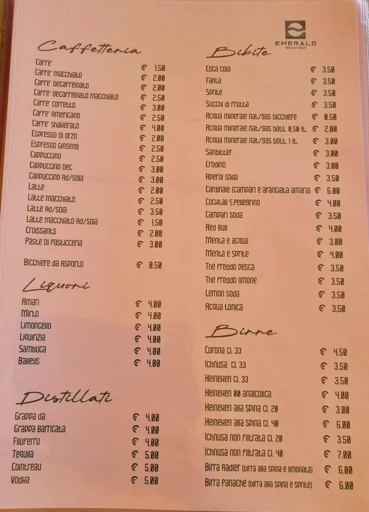 Menu_Emerald Beach Bar_Badesi_image_2