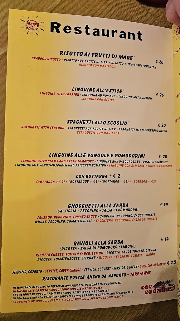 Menu_Coccodrillus Pizza Restaurant_Badesi_image_2