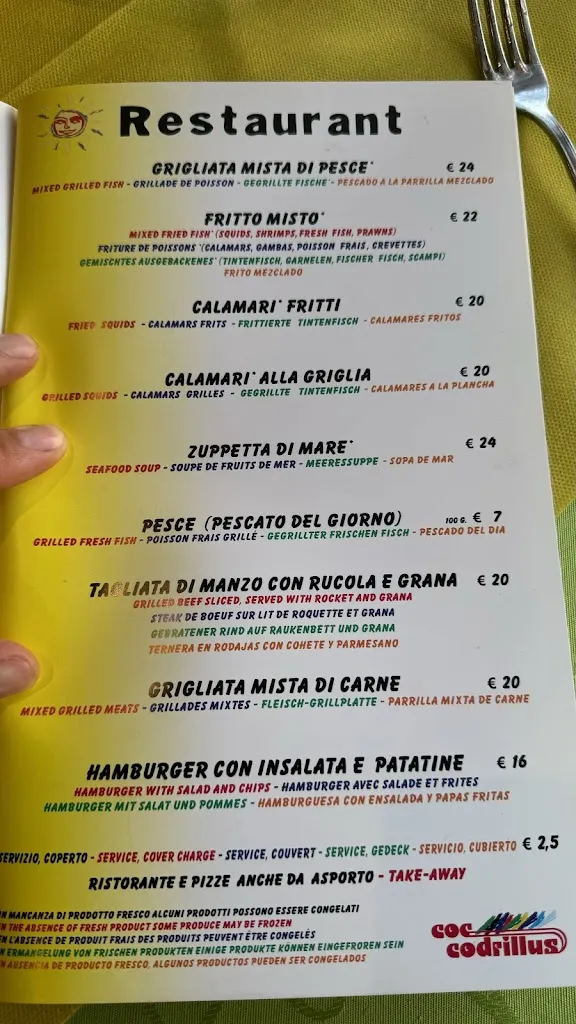 Menu_Coccodrillus Pizza Restaurant_Badesi_image_3