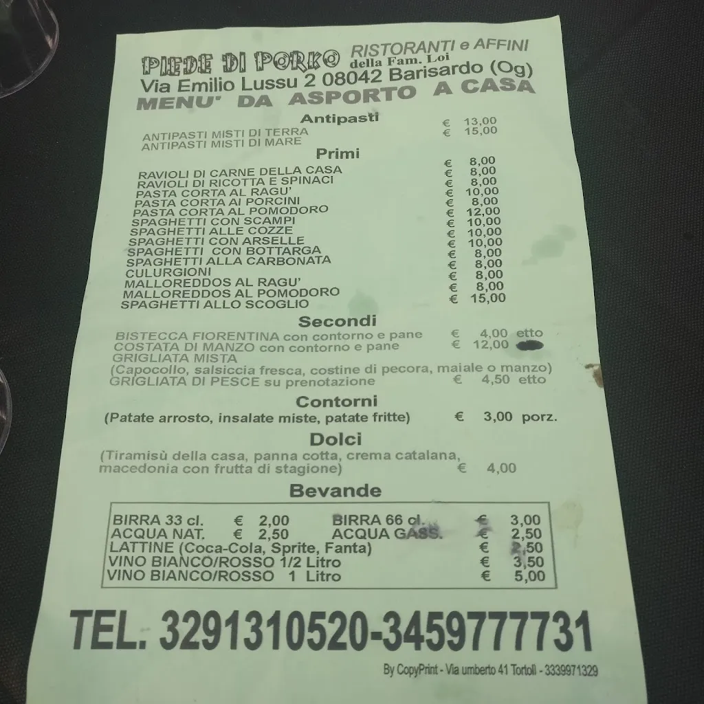 Menu_Piede Di Porko_Bari Sardo_image_2