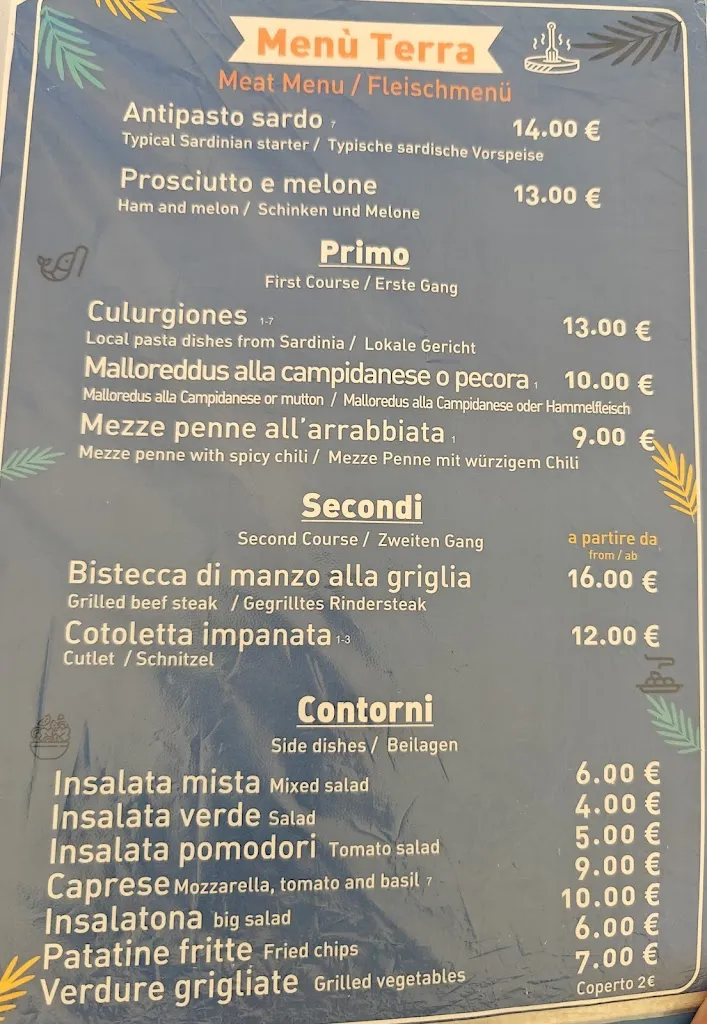 Menu_Baia Marina Beach Bar & Restaurant_Bari Sardo_image_1
