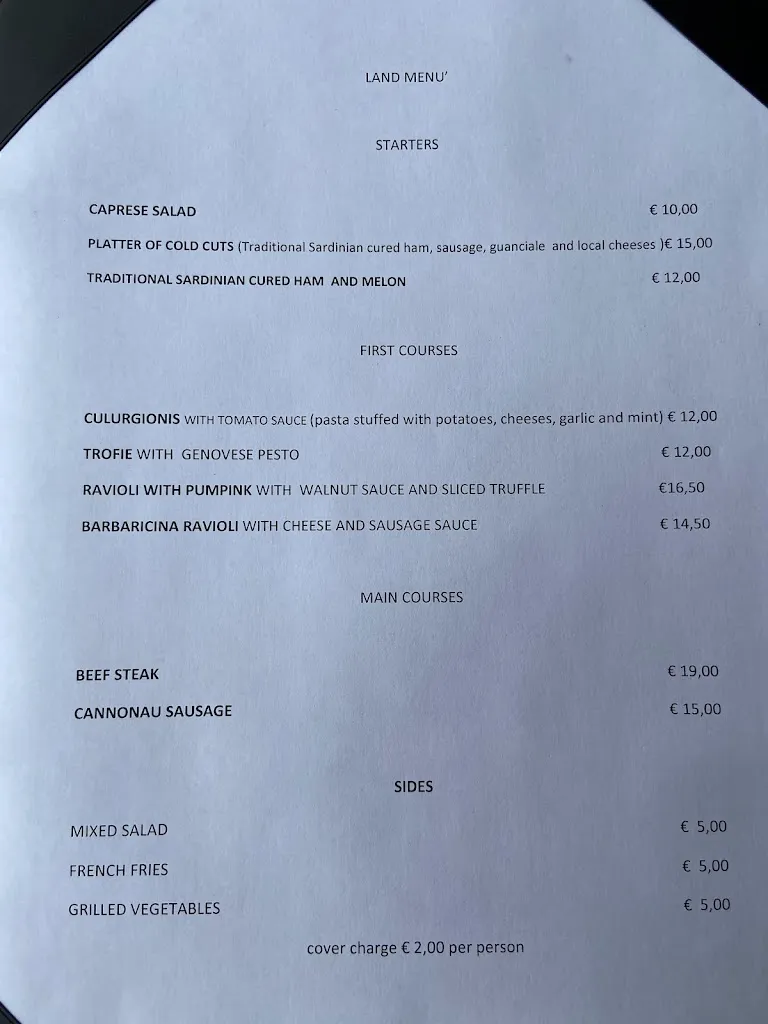 Menu_Mirage bistrot del mare_Bari Sardo_immagine_1