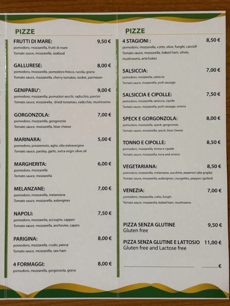 Menu_Pizzeria Ristorante 'Genipabu'_Berchidda_image_1