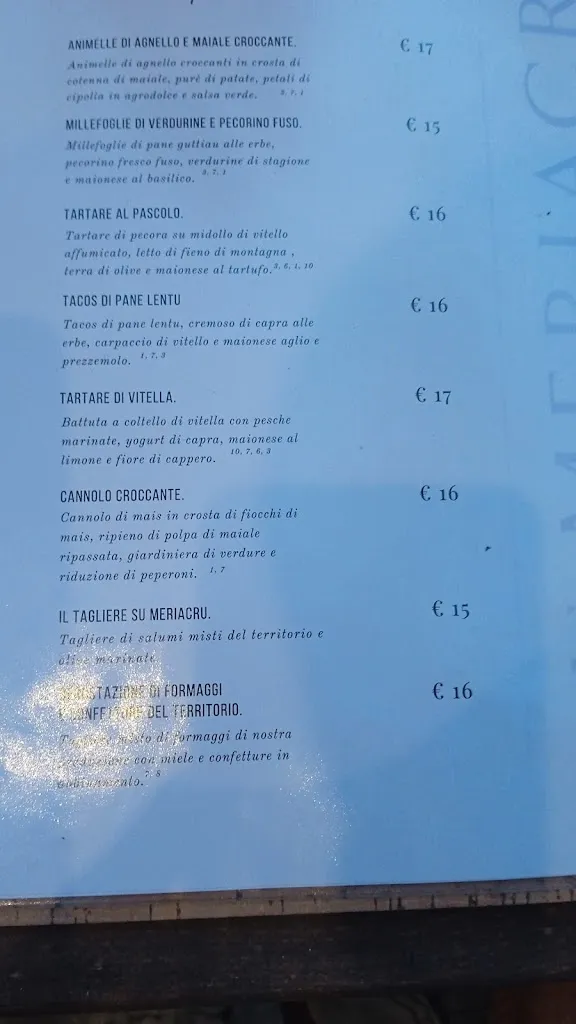 Menu_Su Meriacru | Cucina Identitaria_Berchidda_image_4