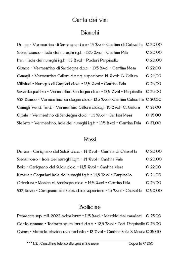 Menu_Belly Ristorante_Bacu Abis_image_1