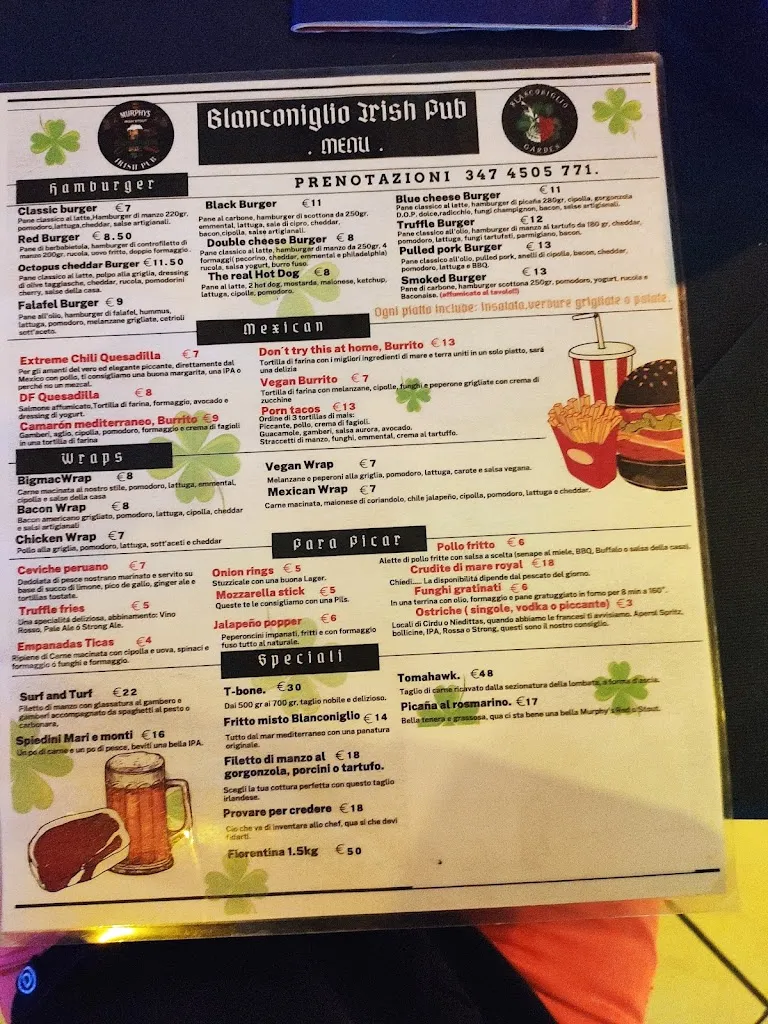 Menu_Blanconiglio Irish Pub_Bacu Abis_image_1