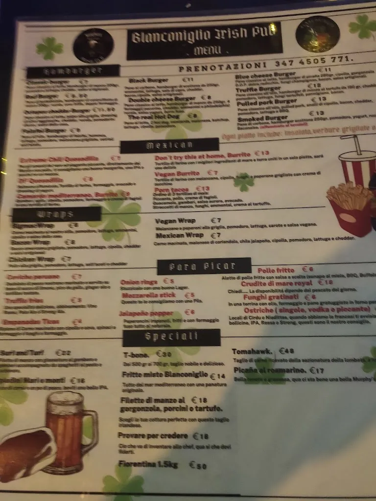 Menu_Blanconiglio Irish Pub_Bacu Abis_image_4