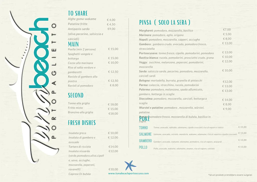 Menu_La Vecchia Tonnara_Bacu Abis_image_1
