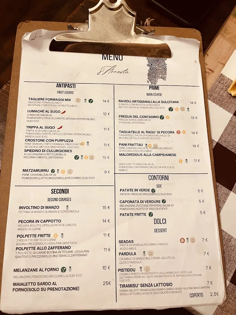 Menu_Trattoria S'Arrastu_Bacu Abis_image_1