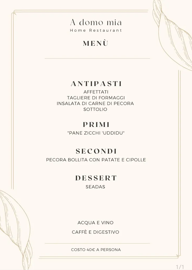 Menu_Home restaurant 
