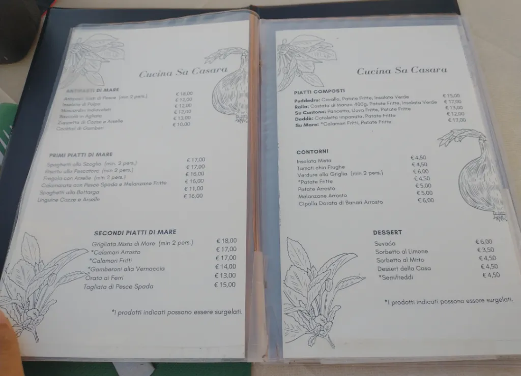 Menu_Ristorante-Pizzeria Sa Casara_Bessude_image_1