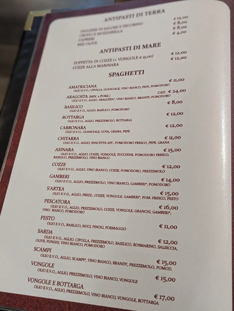 Menu_Spaghettoria S'Artea_Bessude_image_2