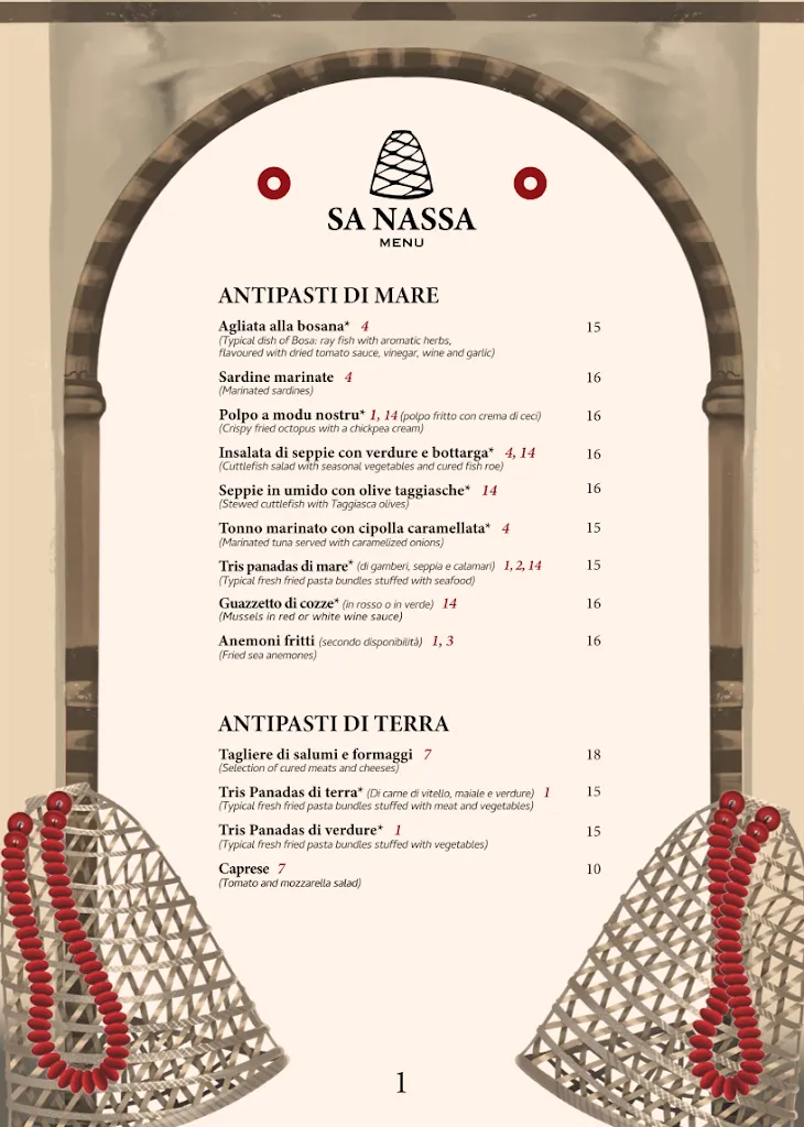 Menu_Trattoria Sa Nassa_Bosa_image_1