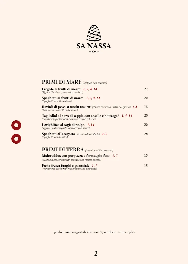 Menu_Trattoria Sa Nassa_Bosa_image_2