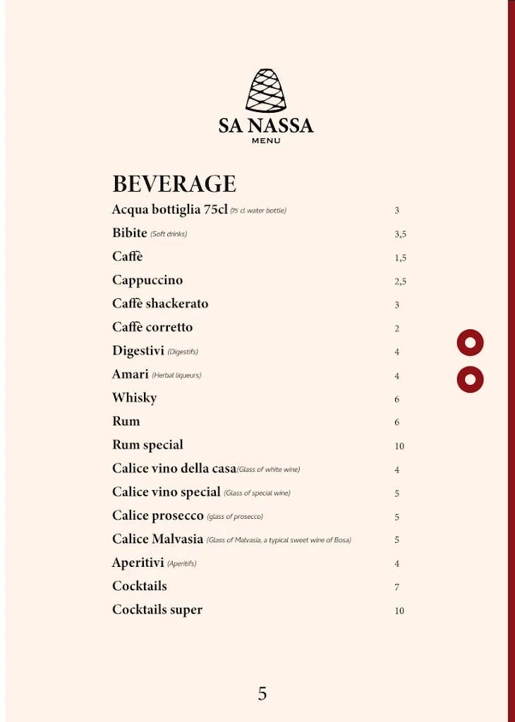 Menu_Trattoria Sa Nassa_Bosa_image_4