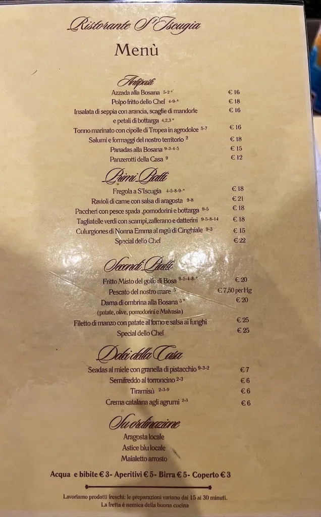 Menu_RISTORANTE S'ISCUGIA_Bosa_image_4
