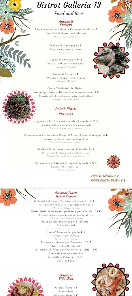 Menu_Bistrot Galleria 13_Buggerru_image_1