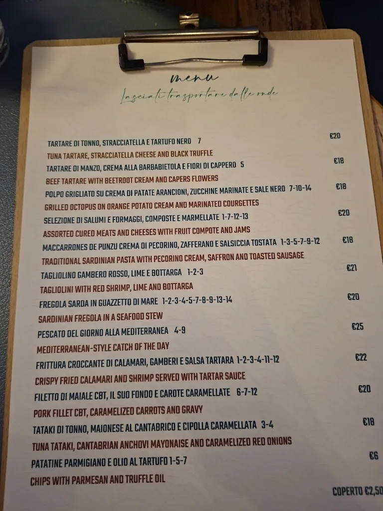 Menu_AQUA Drink and Fine Restaurant_Buggerru_image_2