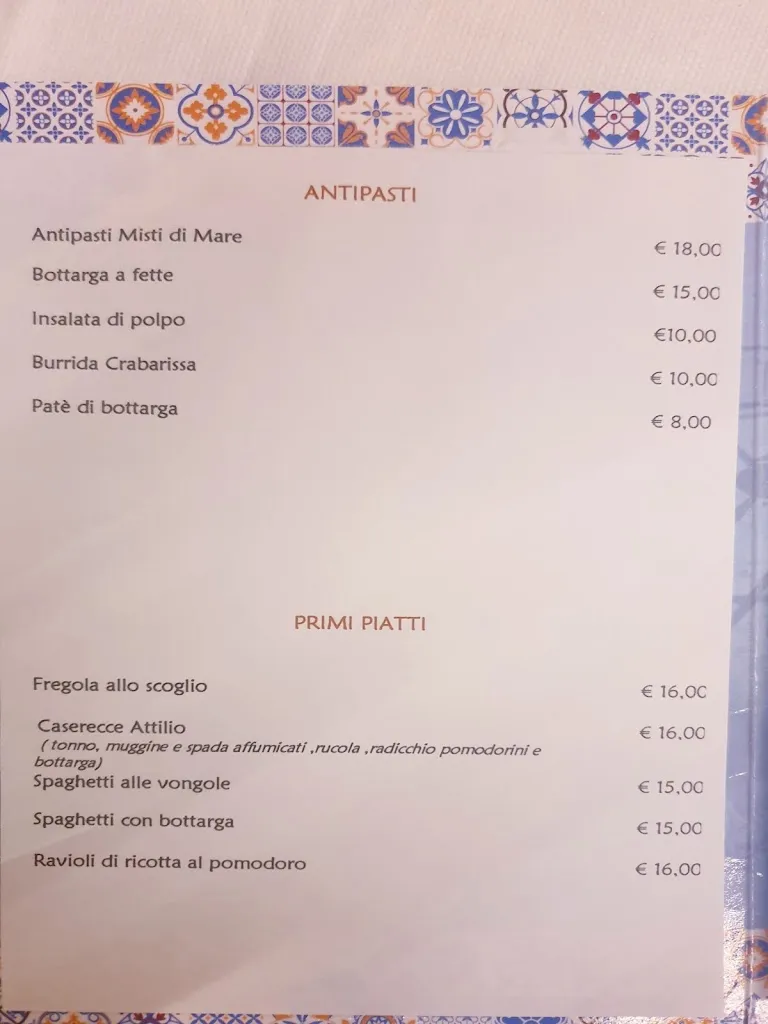 Menu_Trattoria Da Attilio_Cabras_image_1