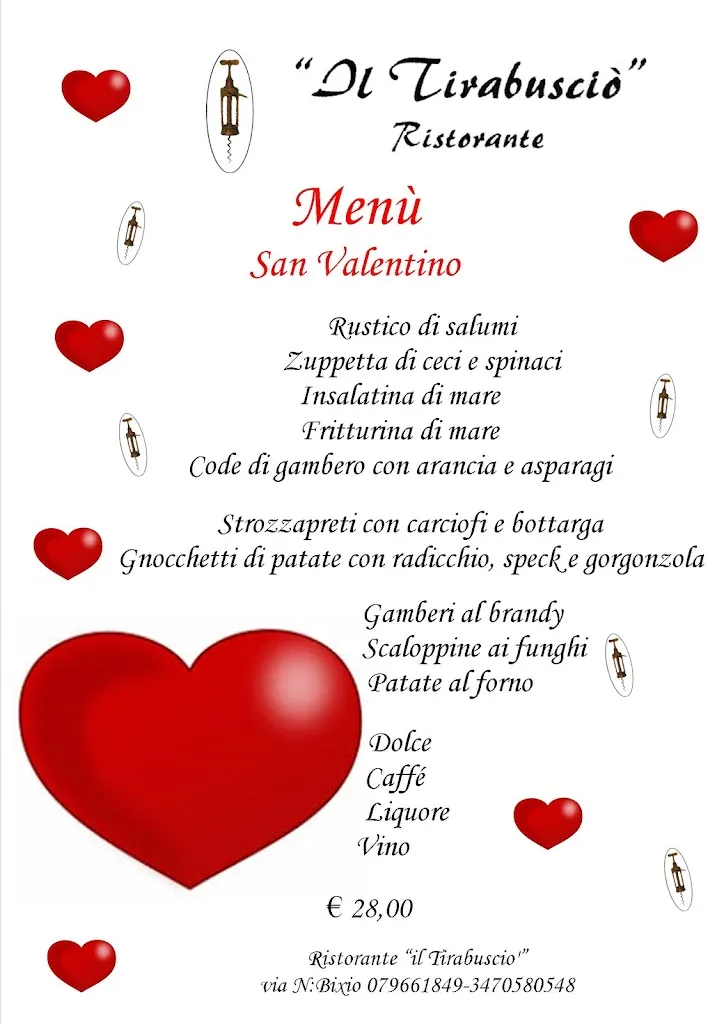 Menu_Il Tirabusciò, Ristorante, Vineria e Bottega._Calangianus_image_1