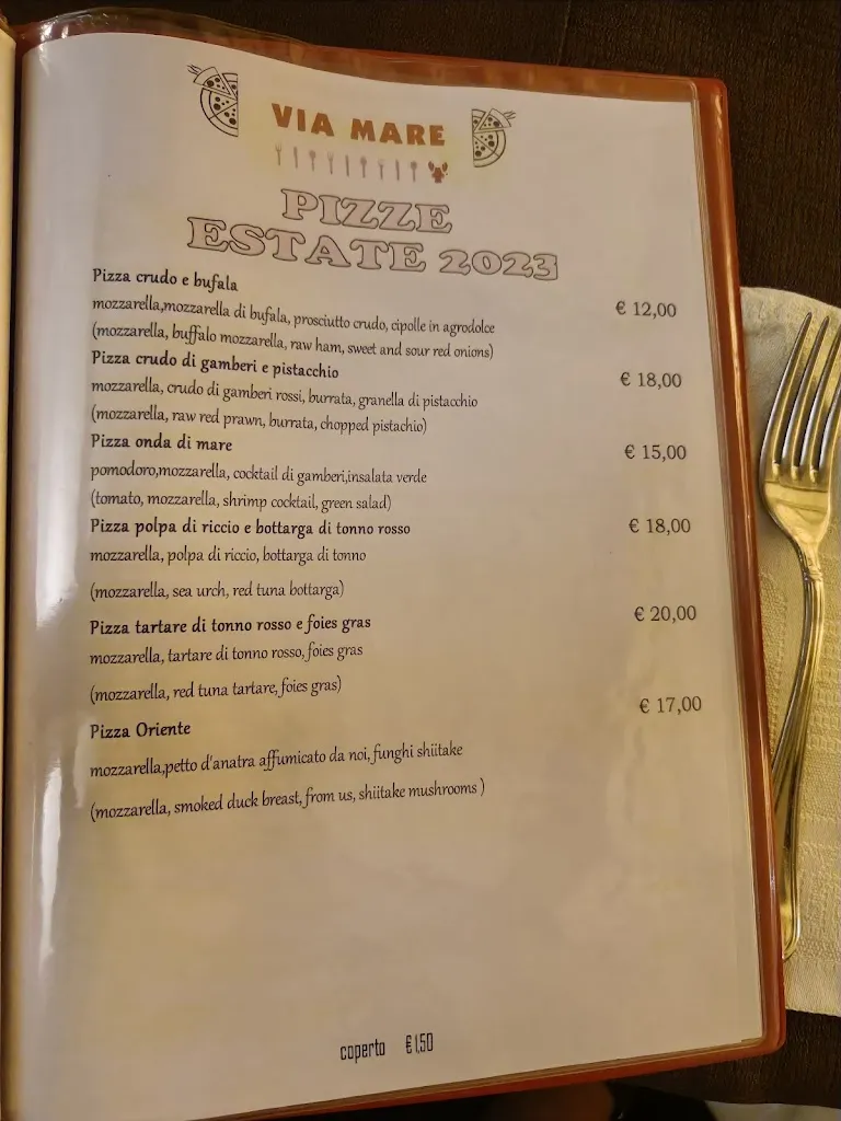 Menu_Ristorante Pizzeria Gelateria Artigianale Via Mare_Cardedu_image_1