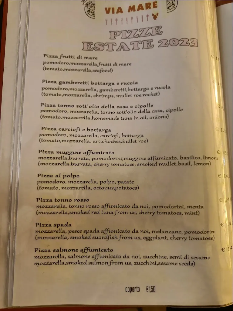 Menu_Ristorante Pizzeria Gelateria Artigianale Via Mare_Cardedu_image_2