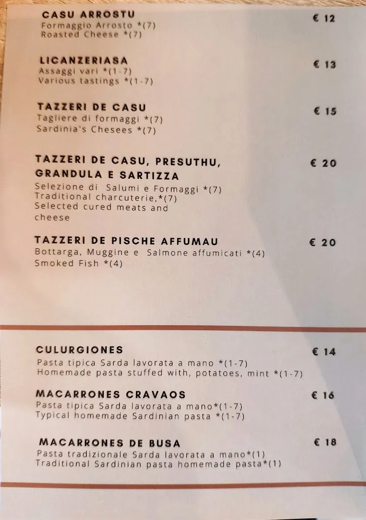 Menu_Sa Cuchina piccola osteria enoteca_Cala Gonone_image_3