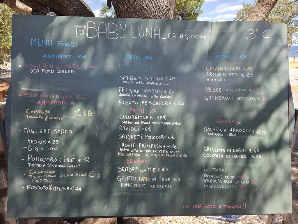 Menu_Baby luna cala gonone_Cala Gonone_image_3