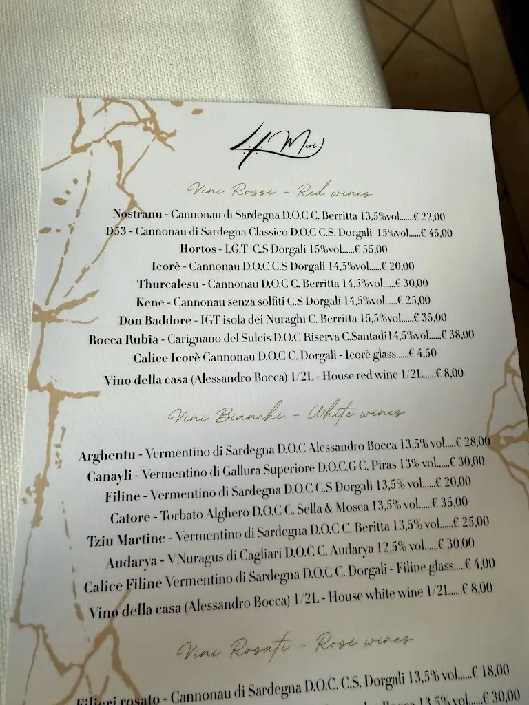 Menu_Ristorante 4 Mori Cala Gonone_Cala Gonone_image_2