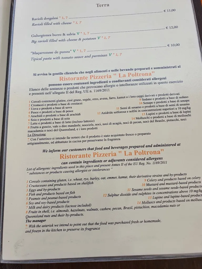 Menu_Ristorante Pizzeria La Poltrona_Cala Gonone_image_2