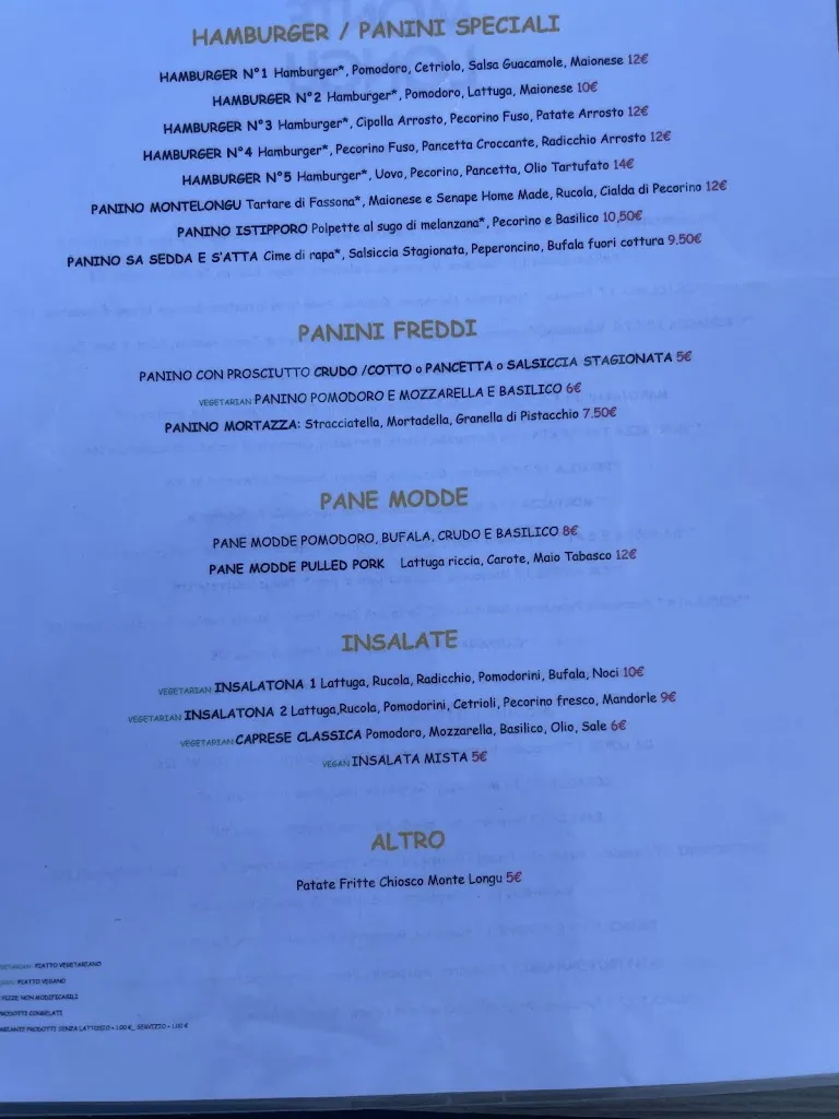 Menu_Chiosco Monte Longu_Cala Gonone_immagine_4