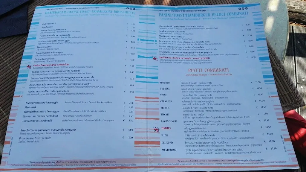 Menu_Ristorante Conchiglia_Cala Gonone_image_2