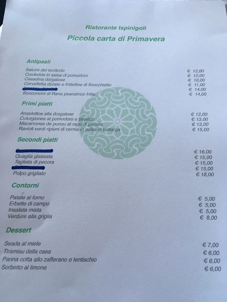 Menu_Ristorante Ispinigoli Ss 125_Cala Gonone_image_4