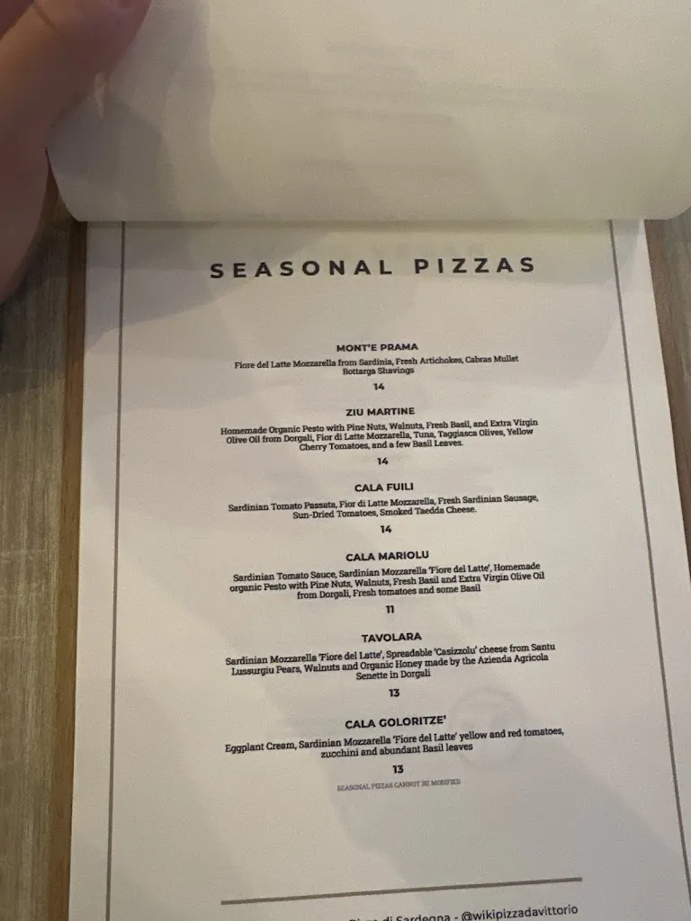 Menu_Wikipizza La Vera Pizza di Sardegna_Cala Gonone_image_2
