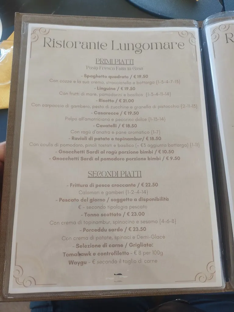 Menu_Ristorante Lungomare_Cala Gonone_image_3