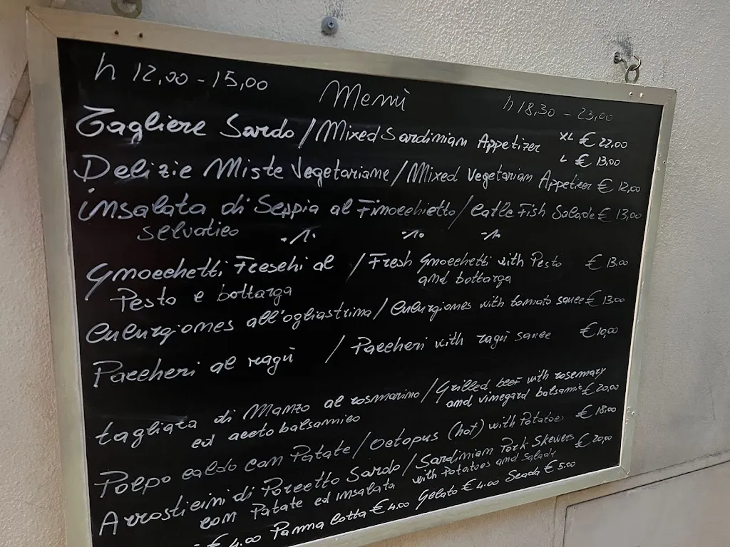 Menu_OSTERIA SARDEGNA FINGER-FOOD_Cala Gonone_image_2