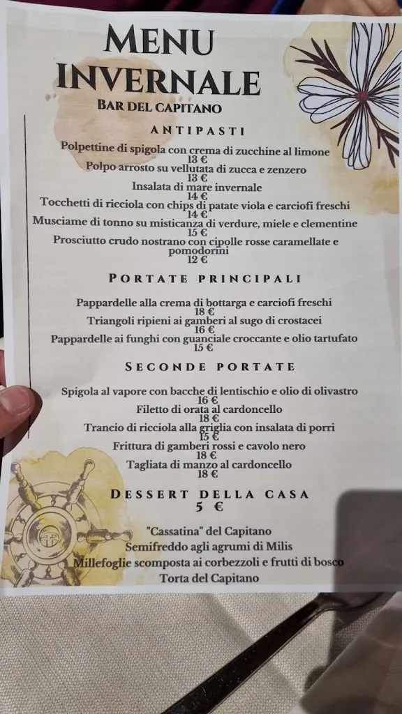 Menu_Restaurant Bar Del Capitano_Cuglieri_image_4