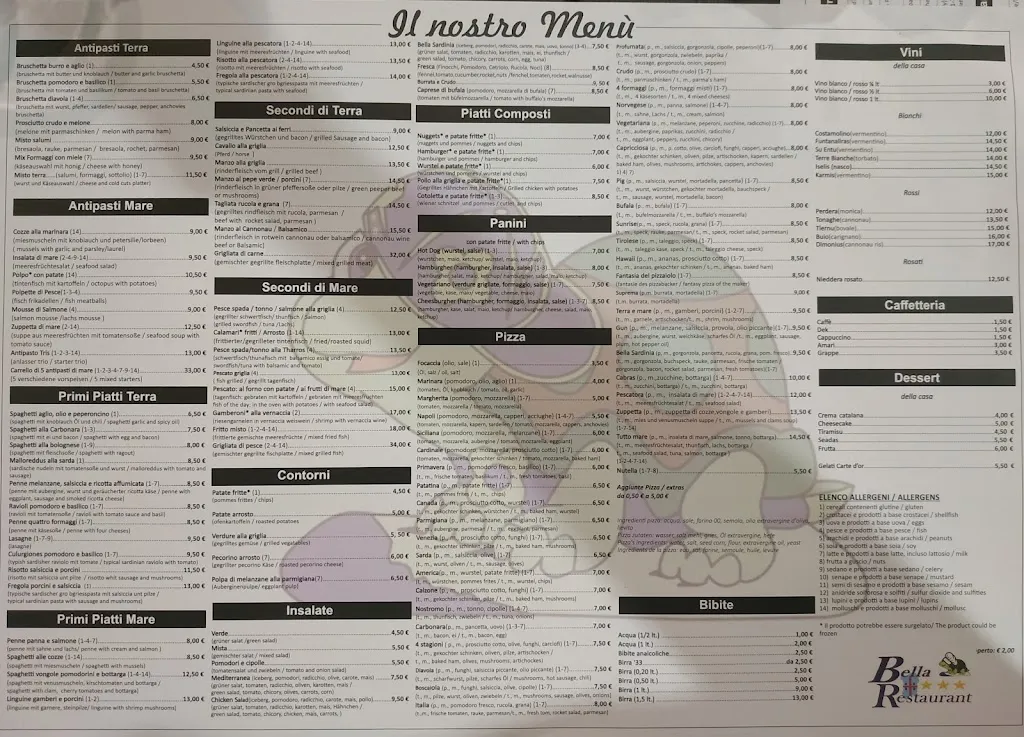 Menu_Bella Restaurant_Cuglieri_image_3
