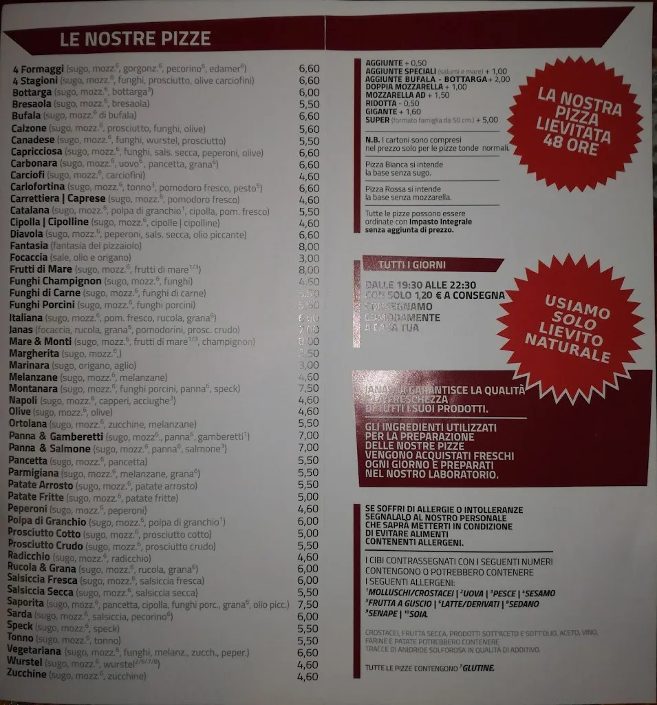 Menu_Janas - caffetteria e pizzeria_Decimomannu_image_1
