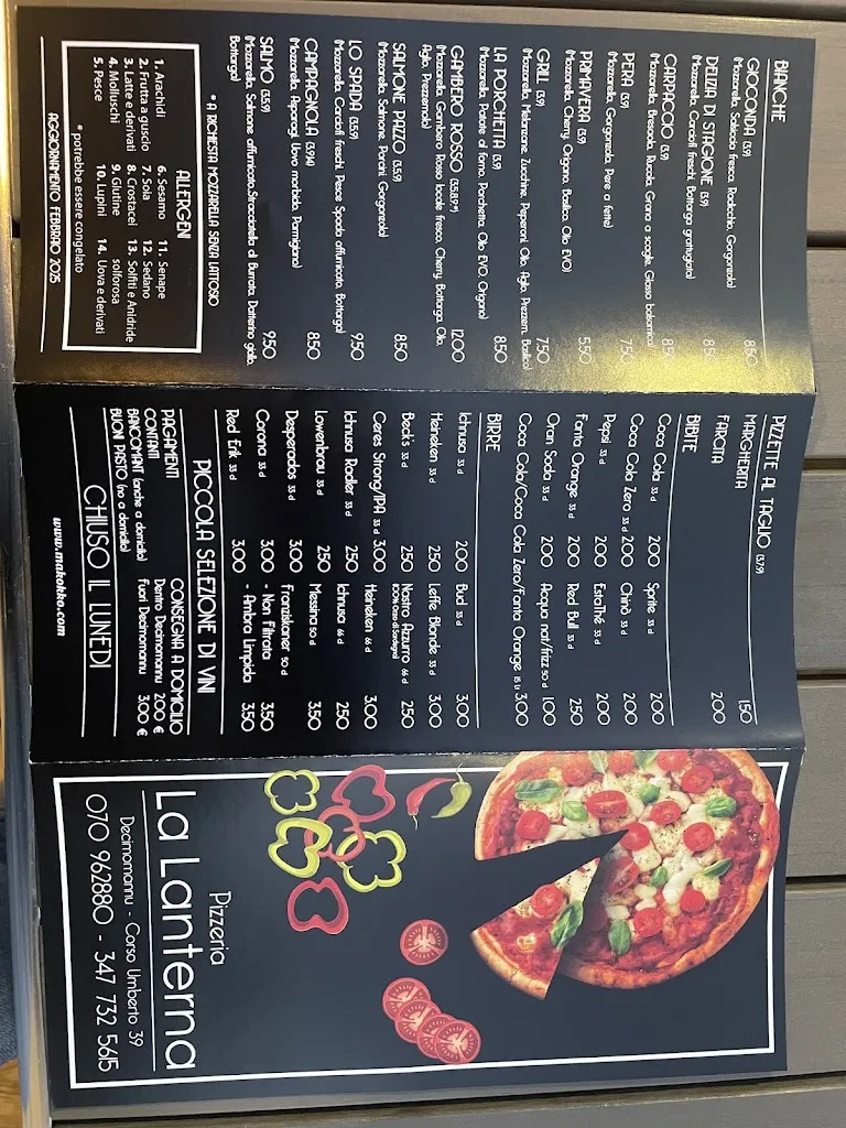 Menu_Pizzeria La Lanterna Decimomannu_Decimomannu_image_1